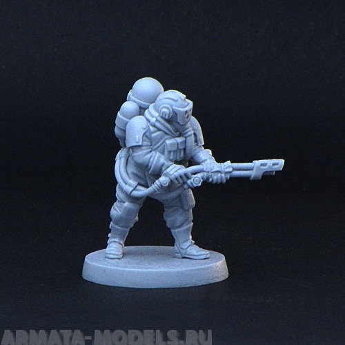 BV-ns-26 Игровая миниатюра  guy with flamethrower парень с огнеметом BROTHER VINNI's