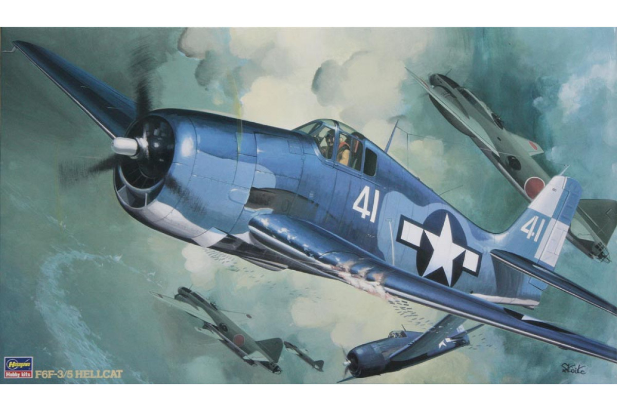 08057 Самолет F6F-3/5 Hellcat ST7 Hasegawa