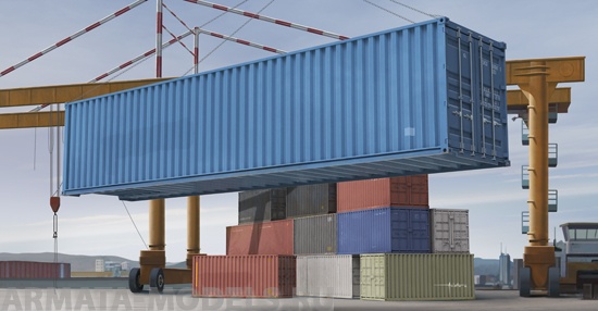 01030 Аксессуары  40 футовый контейнер Trumpeter