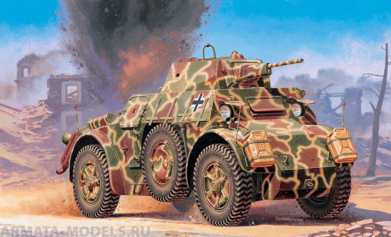 6451ИТ Автомобиль Autoblinda AB 43 Italeri