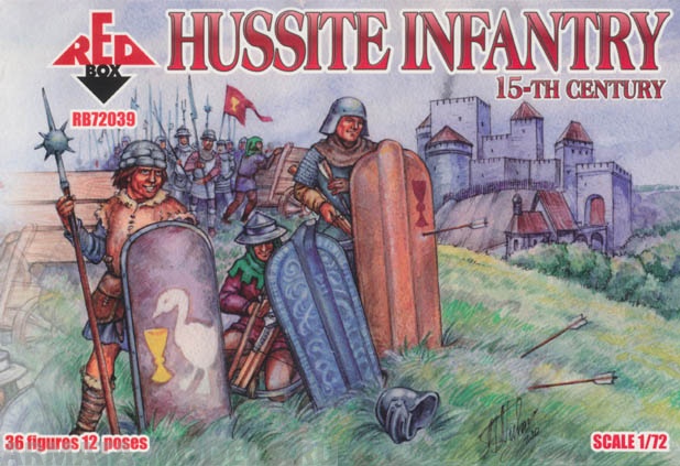 RB72039 Фигуры Hussite Infantry 15th century  Red Box