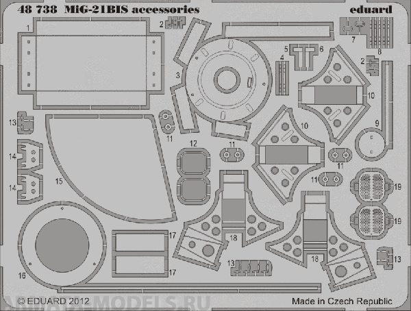 48738ED MiG-21BIS accessories