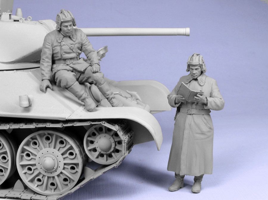 Т-35045 Советские офицеры танкисты (зима 1941-42 гг) (2) Tank