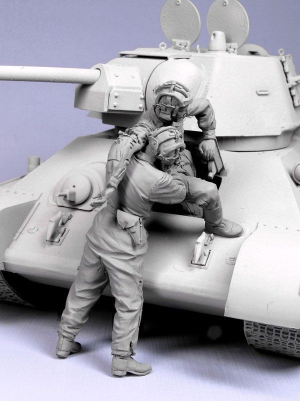 T35113 Экипаж подбитого советского танка (T-34/76) (2) Tank