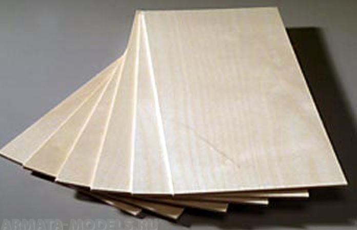 AMATI231510 Трехслойная фанера толщиной 1 мм AMATI