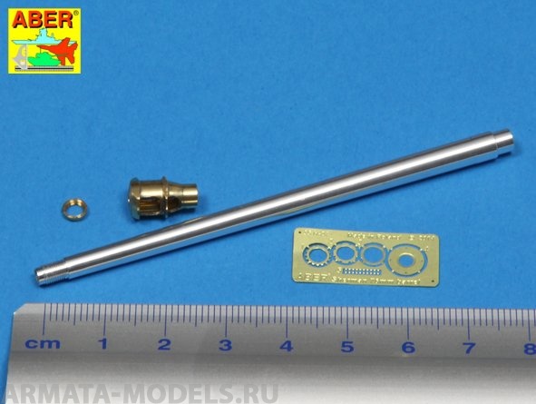 ABR-35-L-137  Дополнения для  U.S 76 mm M1A2 barrel  with muzzle brake for Sherman M4 & M-18 Hellcat для любых моделей 1/35