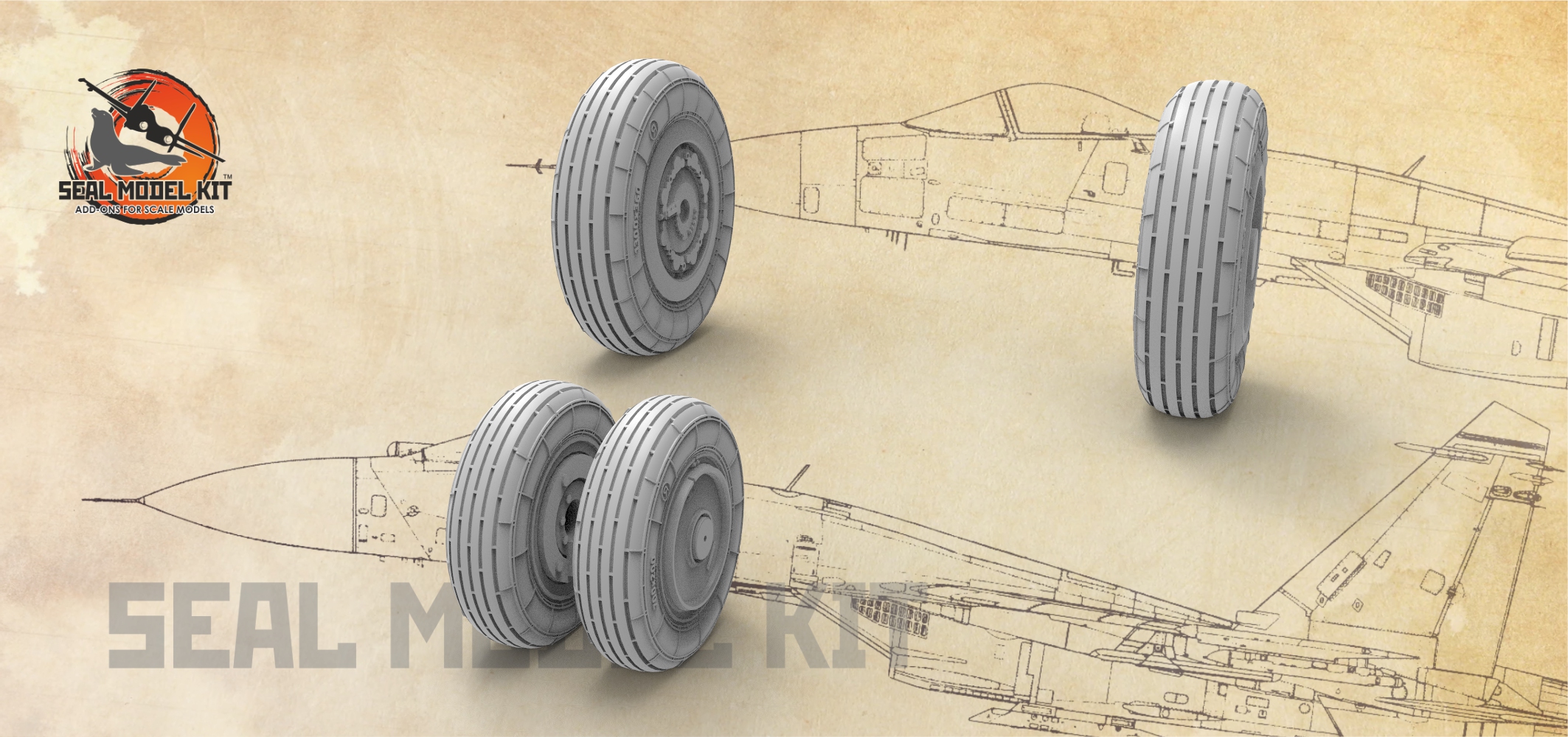 smk72003 Колеса под нагрузкой МиГ-25, 1/72