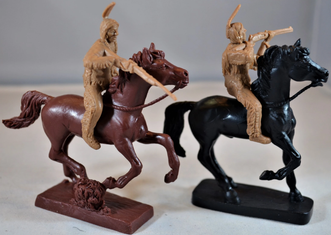 TSSD16 Фигуры Mounted Plains Indian Warriors (6 x 1/32 mounted figures) TSSD