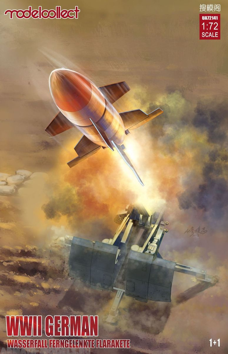 UA72141 German WWII Wasserfall Ferngelenkte Flakrakete 1+1 pack Modelcollect