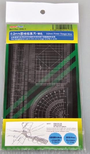 09941 Набор линеек 0.2mm Filmic Gauge (Silver)