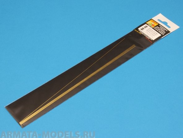 ABR-BR-08  Дополнения для  Brass  round rods ? 0,8mm length 250mm x 6 pcs. для