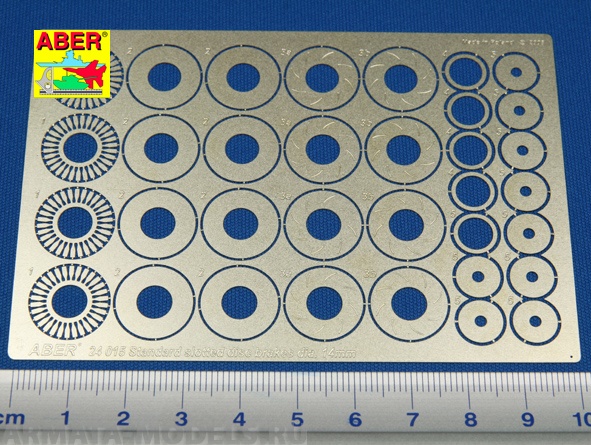 ABR-24-015  Дополнения для  Standard slotted discs brakes dia. 14mm  для  1/24