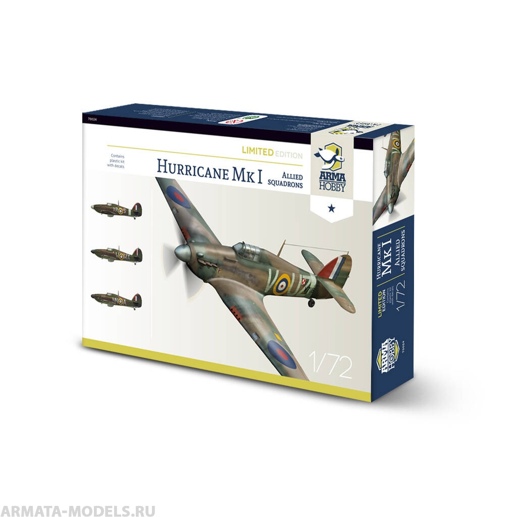 AH70024 Hurricane Mk I Allied Squadrons Arma Hobby