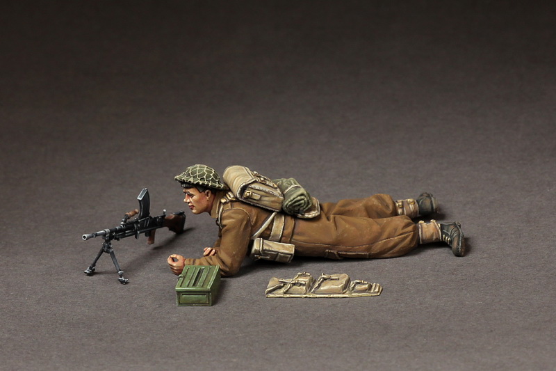 35137SOGA Machine gunner British infantry at rest. SOGA Miniatures