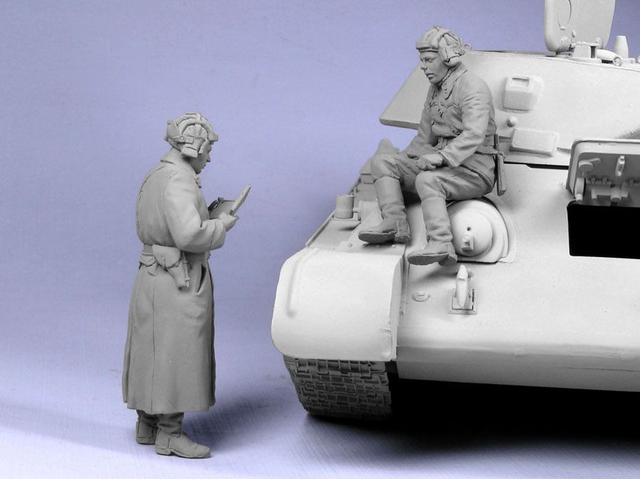 Т-35045 Советские офицеры танкисты (зима 1941-42 гг) (2) Tank