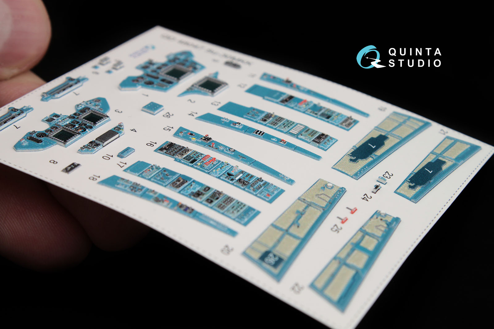 QD48047 1:48 3D Декаль интерьера кабины  Су-30 МКК (для модели HobbyBoss)