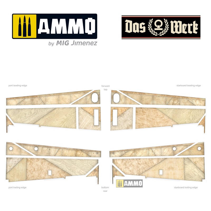 DWA007 Набор декалей Wood Grain Decals for Elli - DW32001