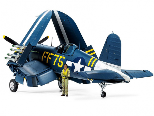 60327T  Vought F4U-1D Corsair с набором фототравления, и подставкой Tamiya