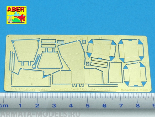 ABR-35-A85  Дополнения для  Right stowage bins for Sd.Kfz.250, 252, 253 для  1/35