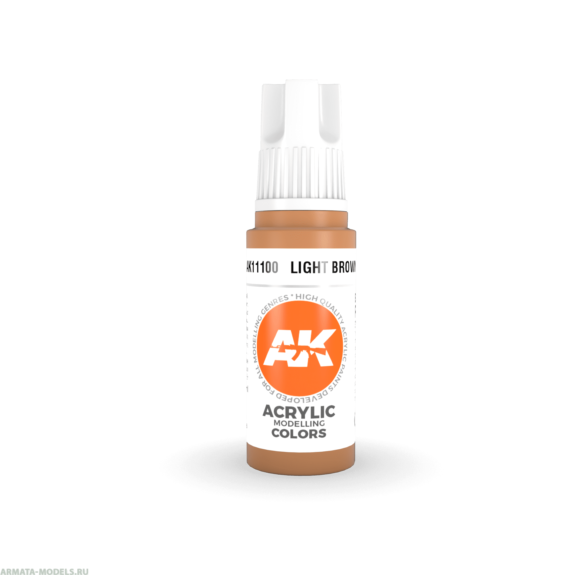 AK11100 Краска акриловая Light Brown 17ml