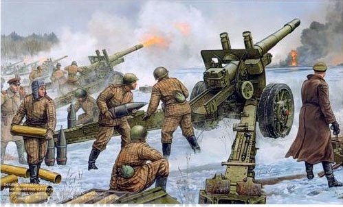 02315 152-мм гаубица-пушка МЛ-20 образца 1937 года Trumpeter