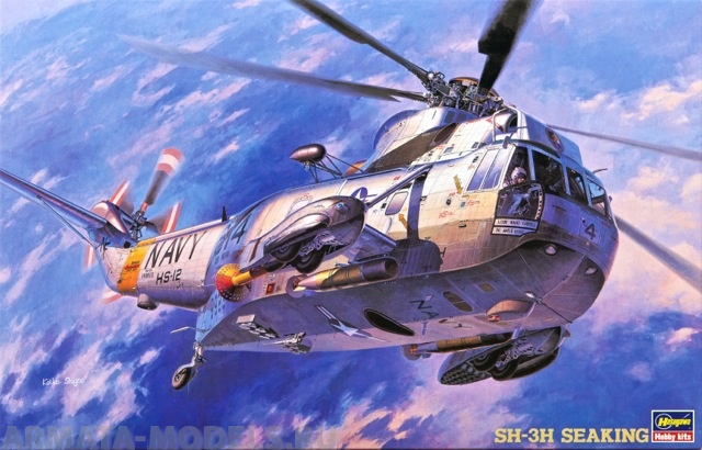 07201 Вертолет SH-3H Sea King Hasegawa