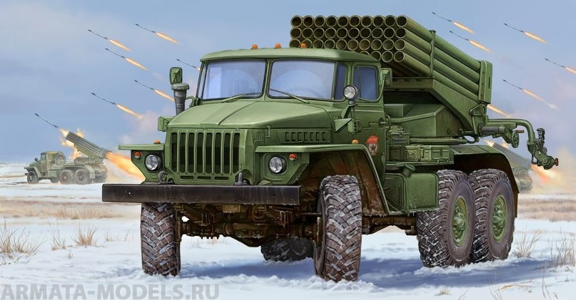 01013 Реактивная установка  БМ-21 Град ранняя Trumpeter