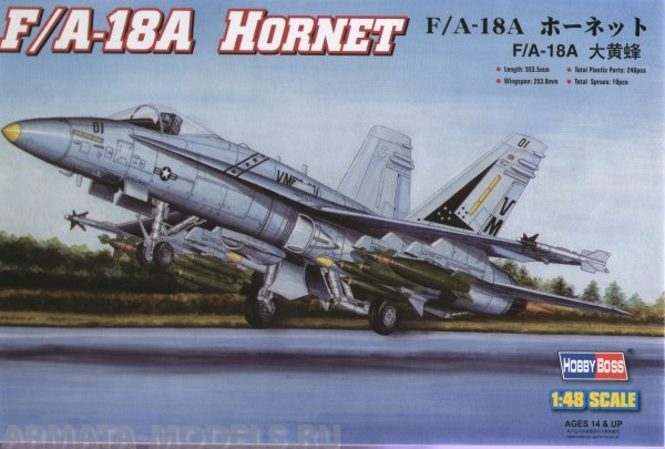 80320 Самолет F-18A HORNET Hobby Boss
