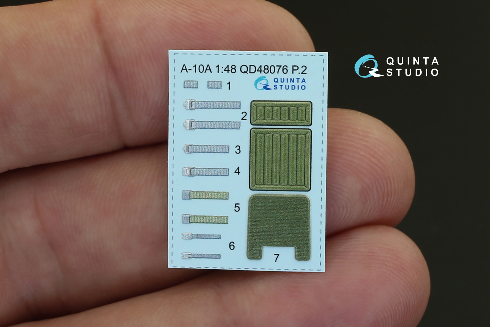 QD48076 3D Декаль интерьера кабины A-10A (для модели Italeri) Quinta Studio