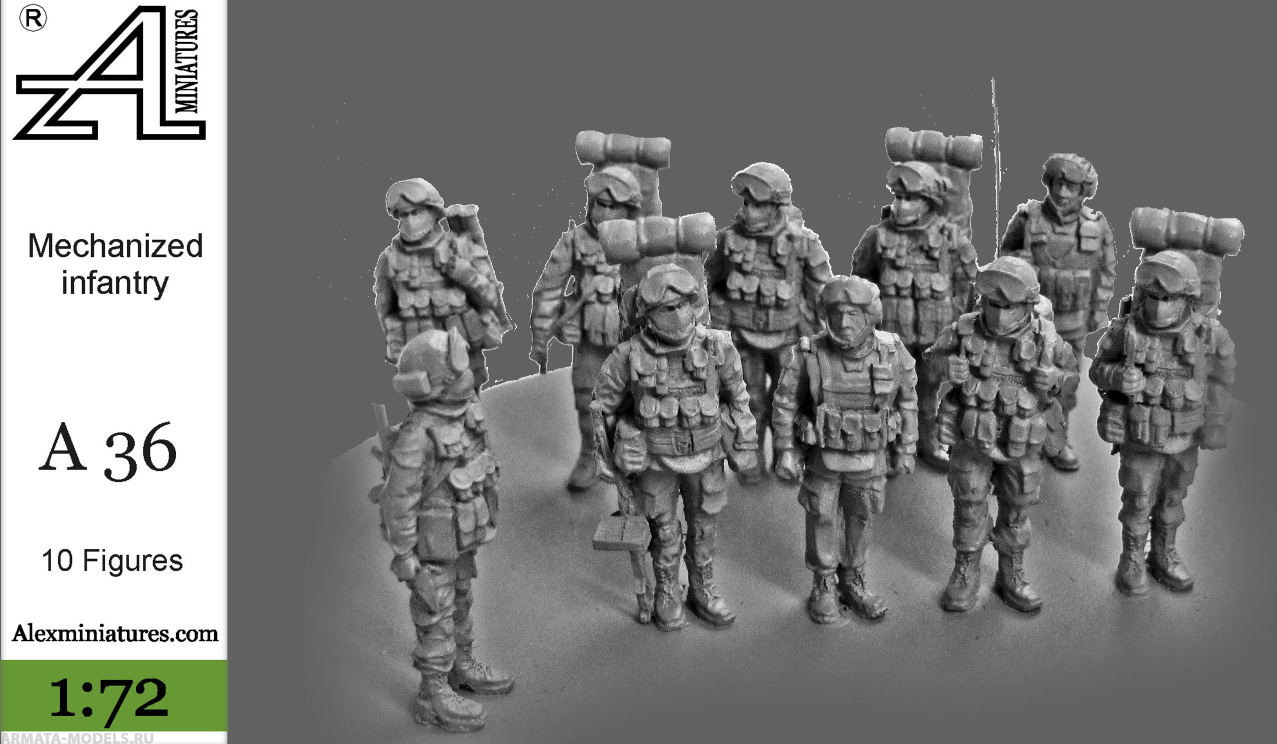 А36 Мотострелковое отделение, 1:72 Alex miniatures