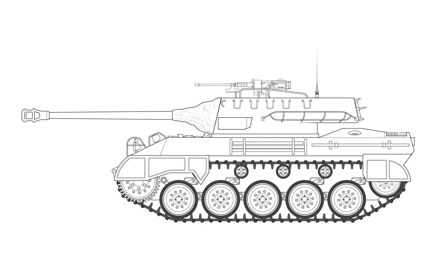 A1371  Сборная модель танка M-18 Hellcat Airfix