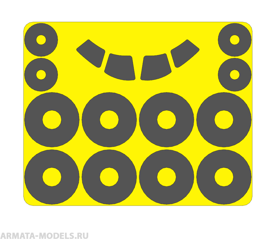 AM144133 Маска окрасочная для Эмбраер-190, 195 (Revell)