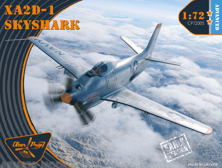 CP72005 XA2D-1 Douglas, Skyshark - CLEAR PROP Clear Prop
