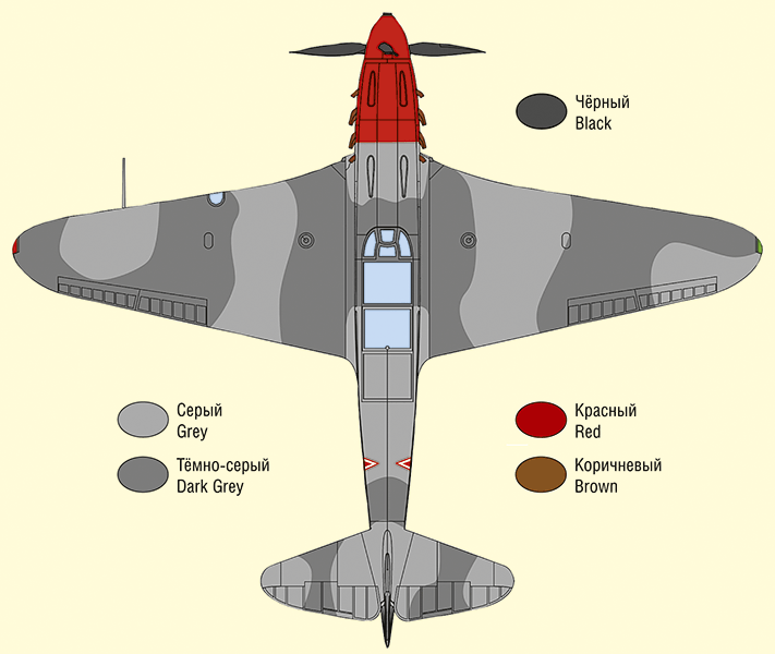 48043 Истребитель Як-7Б советского летчика-аса Арсения Ворожейкина ARK model