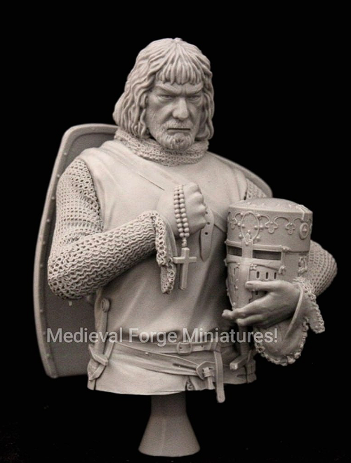 A-048 Бюст Ричард Львиное сердце Medieval Forge Miniatures