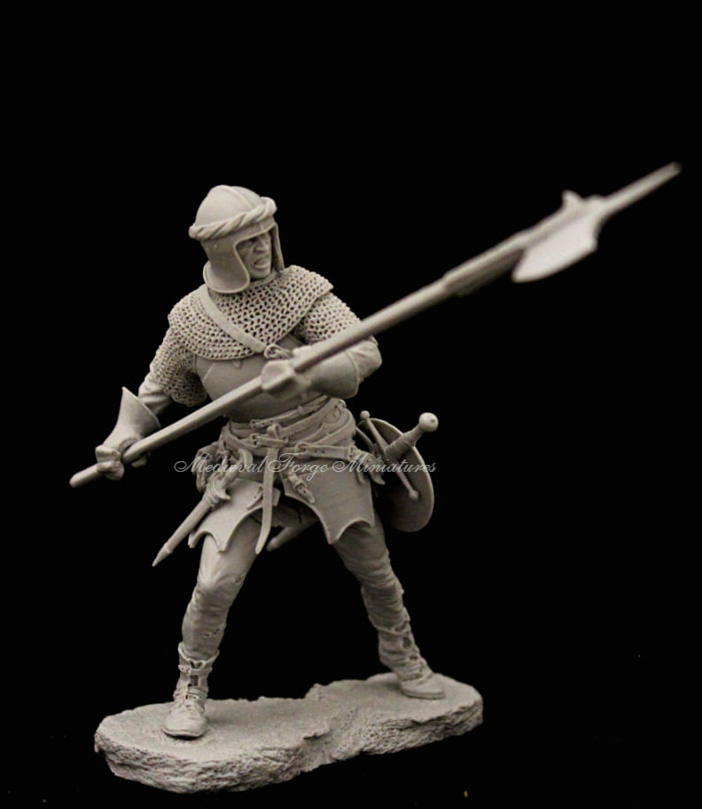 C-75-061 Фигура Halberdist  15th century Medieval Forge Miniatures
