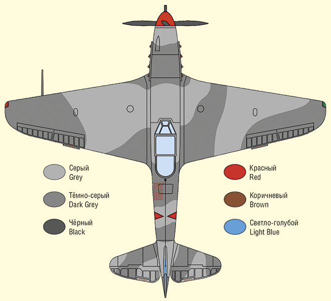 48039 Истребитель Як-9Т советского летчика-аса Ивана Степаненко ARK model
