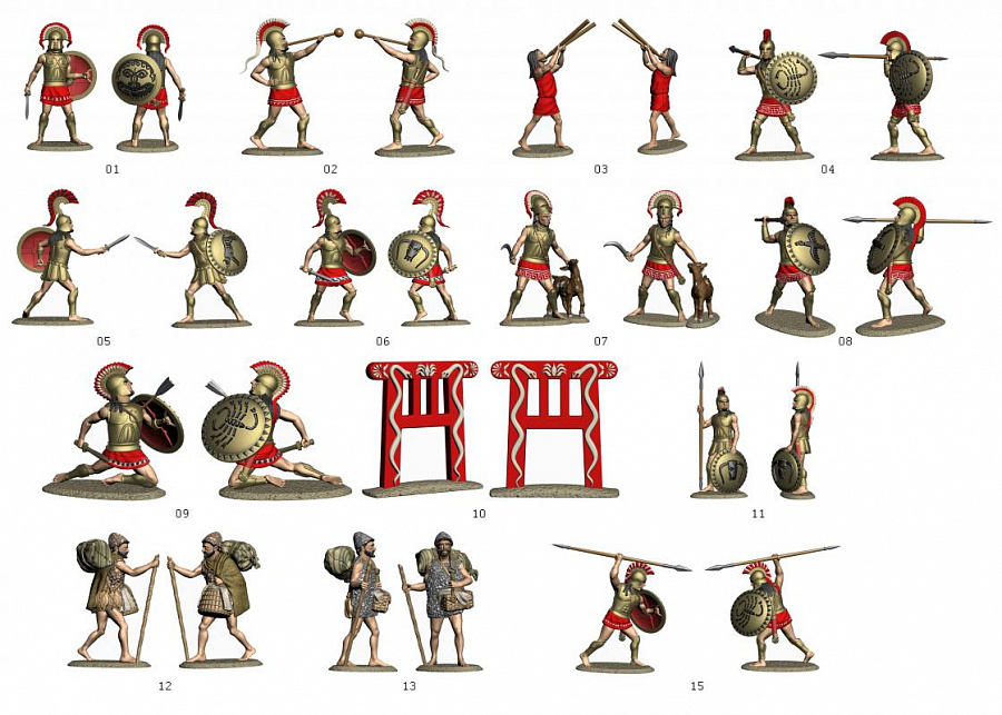 Наборы солдатиков 8068 Спартанцы Звезда