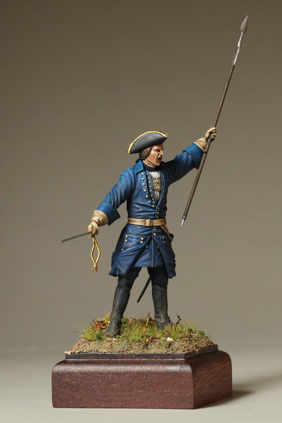 75-003SOGA Swedish infantry officer. Great Northern War 1700-1721. SOGA Miniatures
