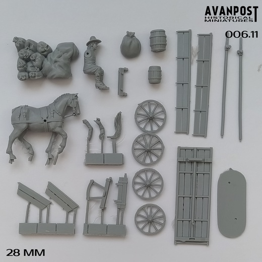 006.21 Деревенская телега, XVII в Аванпост