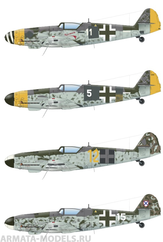 82161 Самолет Bf109G-10 WNF/Diana  (Eduard) 1/48 EDUARD