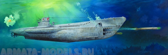 06801 Подлодка  DKM U-Boat Type VIIC U-552  Trumpeter