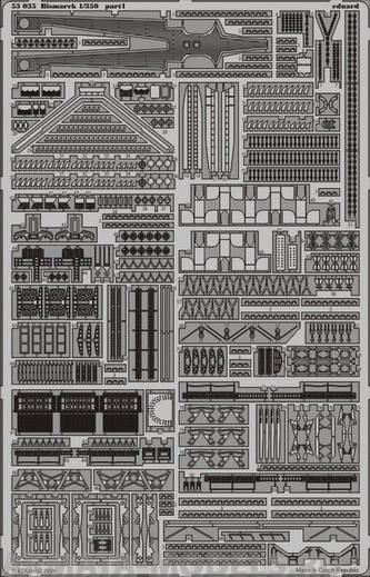 53035ED Комплект фототравления SUPERSET 1/350 Bismarck (REV)