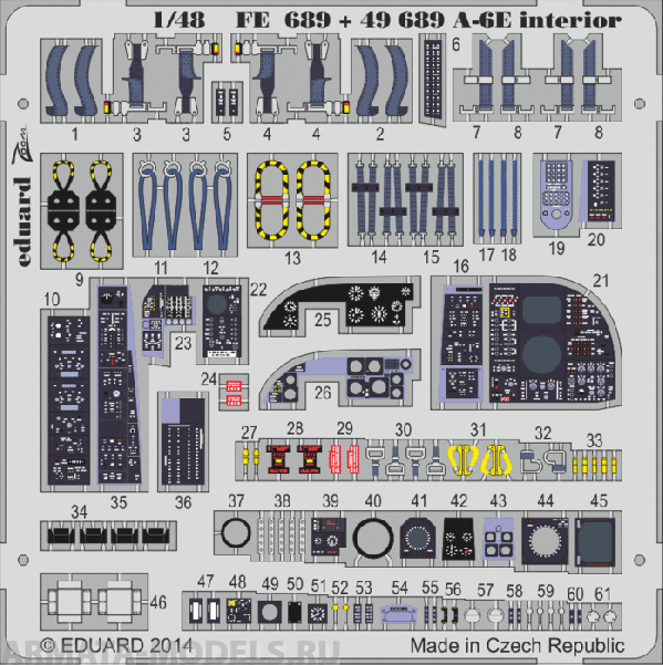 FE689ED  A-6E interior S.A. 1/48