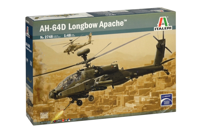 2748ИТ  ВЕРТОЛЕТ AH-64D APACHE LONGBOW Italeri