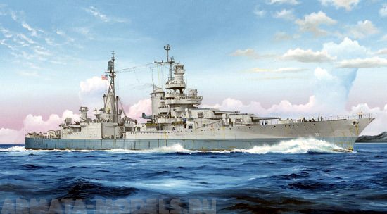 05326 Корабль  USS Indianapolis CA-35 1945 Trumpeter