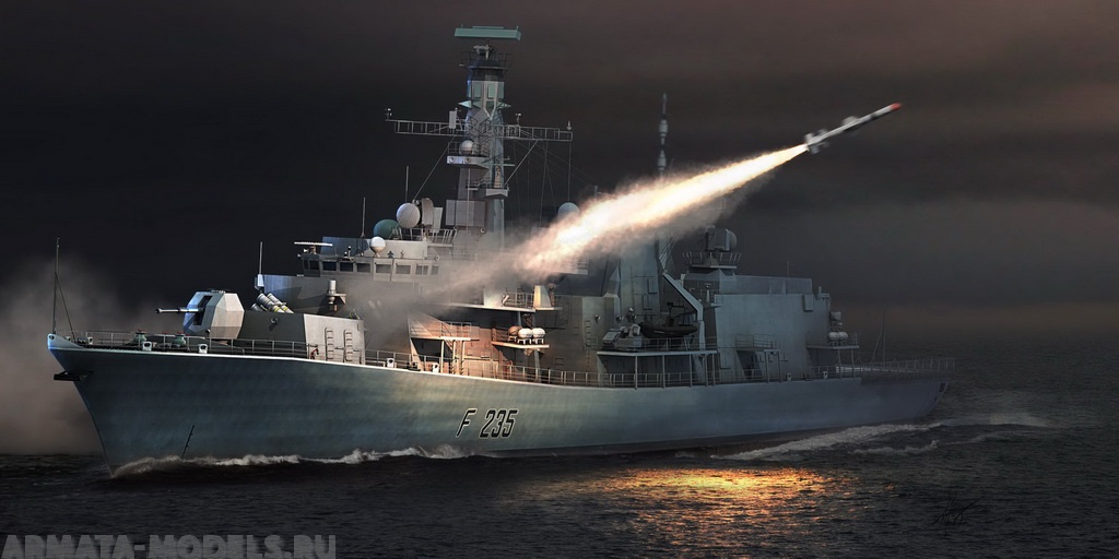 04547 Корабль  HMS TYPE 23 Frigate-Monmouth(F235) Trumpeter