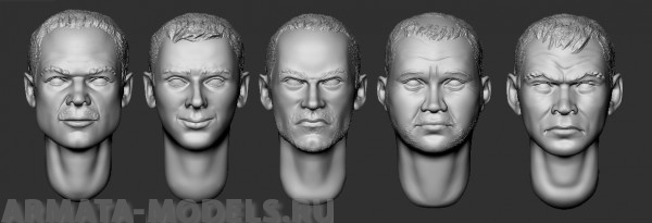 ARM356067 Головы (с волосами) №14 ARMOR35