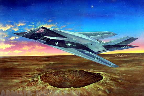 03219 Самолёт  F-117 Найтхок  Trumpeter