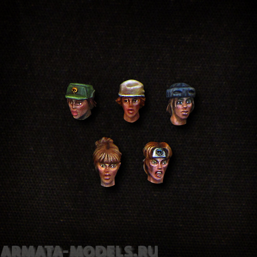 fem-head-jungle female heads jungle (5pcs) BROTHER VINNI's